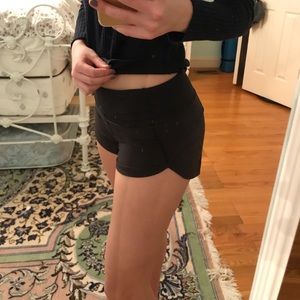 black lulu speed shorts